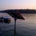 Solar tracker at the lake